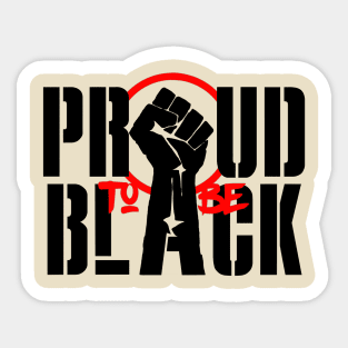 Black pride Sticker